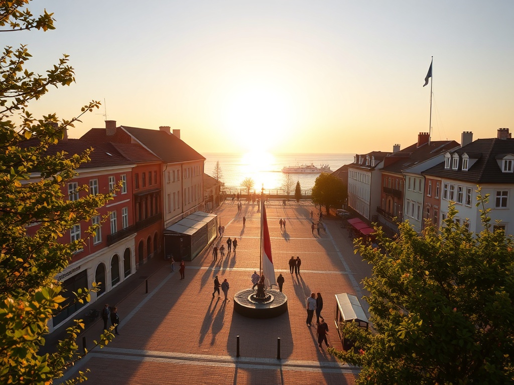Widok na ruchome wydmy w Słowińskim Parku Narodowym w pobliżu Łeby